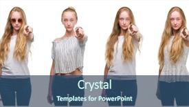  Presentation with collage of retro camera - Audience pleasing PPT layouts consisting of energy german - collage of young blonde girl backdrop and a  colored foreground