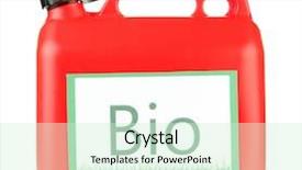  Presentation with bio - Amazing theme having energy green chemistry - bio fuels in canister isolated backdrop and a  colored foreground