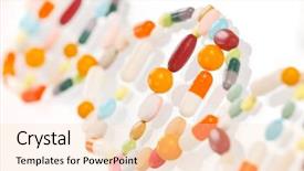  Presentation with green chemistry - PPT layouts consisting of energy green chemistry - pills isolated on white background background and a lemonade colored foreground