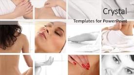  Presentation with food waste treatment - Presentation design enhanced with energy healing - attractive lady getting spa treatment background and a lemonade colored foreground