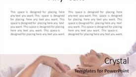  Presentation with sexy - Amazing PPT theme having energy healing - young sexy blond getting spa backdrop and a coral colored foreground