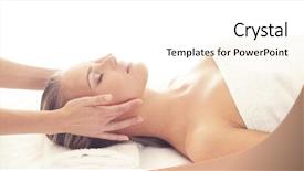  Presentation with hd renewable energy - Presentation design having energy health massage and healing background and a white colored foreground