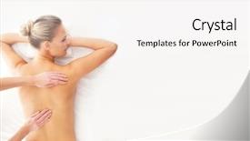  Presentation with recreation - Colorful slides enhanced with energy health massage and healing backdrop and a white colored foreground