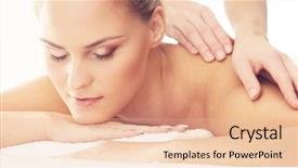  Presentation with recreation - Amazing theme having energy health massage and healing backdrop and a lemonade colored foreground