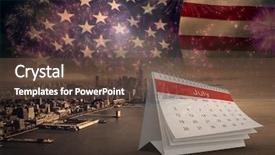  Presentation with independence day - Beautiful theme featuring energy independance - poster of independence day backdrop and a tawny brown colored foreground