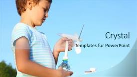  Presentation with law blue sky scales of justice - Amazing PPT layouts having energy life - little boy against the blue backdrop and a  colored foreground