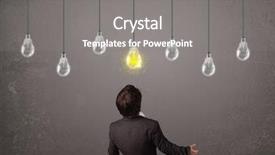  Presentation with bulb brain - Amazing presentation theme having bright idea light bulb backdrop and a gray colored foreground