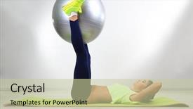  Presentation with exercise kids kid doing fitness - Audience pleasing theme consisting of energy medicine - beautiful young girl doing exercises backdrop and a mint green colored foreground