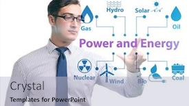  Presentation with energy - Cool new presentation with energy-mix-concept-with-businessman backdrop and a light blue colored foreground