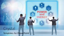  Presentation with energy - Amazing presentation having energy-mix-concept-with-businessman backdrop and a light blue colored foreground