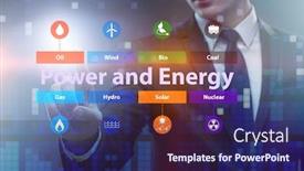  Presentation with energy - Cool new presentation theme with energy-mix-concept-with-businessman backdrop and a navy blue colored foreground