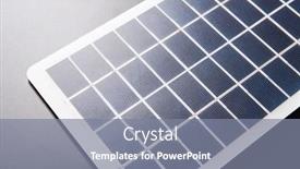  Presentation with solar battery power - Presentation consisting of energy-power-and-sustainability-concept background and a gray colored foreground