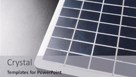  Presentation with solar battery power - Slide deck with energy-power-and-sustainability-concept background and a light gray colored foreground