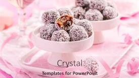  Presentation with protein - PPT theme with energy-protein-balls-with-healthy background and a lemonade colored foreground