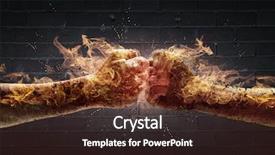  Presentation with revolution - Presentation theme having energy revolution - close up of two fists background and a tawny brown colored foreground