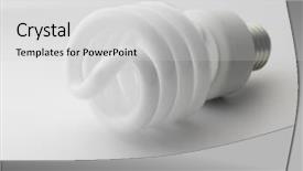  Presentation with saving - Presentation enhanced with energy-saving compact fluorescent light bulb background and a light gray colored foreground
