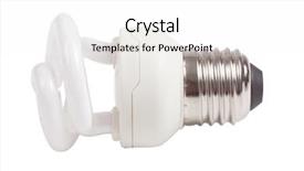  Presentation with bakground - Slide set enhanced with energy saving fluorescent light bulb background and a white colored foreground