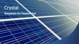  Presentation with solar panel - Slides enhanced with energy saving free - solar panel background and a  colored foreground