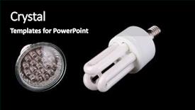  Presentation with energy saving and building - PPT theme having energy saving lamp and led background and a black colored foreground