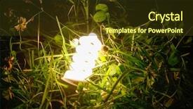  Presentation with green energy - Slide set having woman lying on massage table background and a violet colored foreground