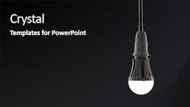  Presentation with bakground - Slides having bulb isolated on a black background and a black colored foreground
