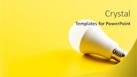  Presentation with led light - Amazing presentation theme having energy-saving-light-bulb backdrop and a white colored foreground
