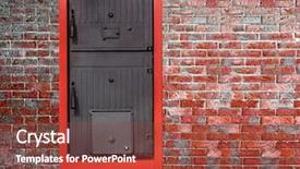  Presentation with energy savings - Slide deck having energy savings concept solid fuel background and a tawny brown colored foreground