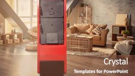  Presentation with energy savings - Amazing PPT layouts having energy savings concept solid fuel backdrop and a tawny brown colored foreground