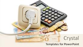  Presentation with energy savings - Presentation theme with energy-savings-concept-with-electric background and a  colored foreground