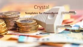  Presentation with energy savings - Presentation theme consisting of energy-savings-concept-with-power background and a lemonade colored foreground