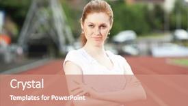  Presentation with race track - Presentation theme featuring scan paper - open the printer plate for background and a  colored foreground.