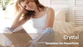  Presentation with energy drink - Cool new presentation design with energy soft drink - lifestyle and people concept pretty backdrop and a coral colored foreground