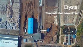 Presentation with wood industry - Colorful PPT layouts enhanced with energy storeg - aerial top view of wood backdrop and a gray colored foreground