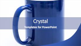  Presentation with white and navy blue - PPT layouts with energy template - blue cup isolated background and a ocean colored foreground