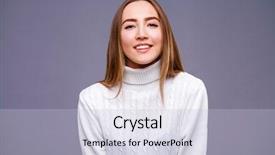  Presentation with wind energy close up portrait - Presentation consisting of energy template - close up portrait young brunette background and a light blue colored foreground