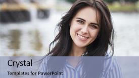  Presentation with lactation young woman breastfeeding - Colorful slide deck enhanced with energy template - happy young brunette woman backdrop and a  colored foreground