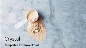  Presentation with whey protein - Slide deck featuring energy template - whey protein powder background and a lemonade colored foreground