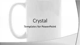  Presentation with maroon and white - Beautiful slide set featuring energy template - white cup isolated backdrop and a  colored foreground