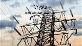  Presentation with energy of future - Theme featuring energy tower background and a light blue colored foreground