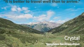  Presentation with quote - Slide deck consisting of energy wise - inspirational quote by the buddha background and a violet colored foreground