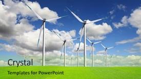  Presentation with energy - Amazing theme having energy backdrop and a shamrock green colored foreground