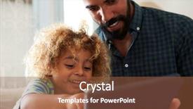  Presentation with using digital tablet - Cool new presentation with enfants et internet - father and son sitting backdrop and a red colored foreground