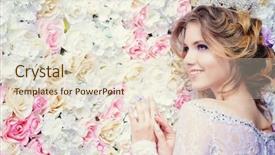  Presentation with engagement model - Presentation having engagement model - charming bride in a beautiful background and a lemonade colored foreground