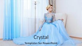  Presentation with engagement model - Presentation theme consisting of engagement model - full length portrait background and a light blue colored foreground