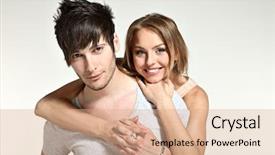  Presentation with catholic couple silhouette of young - Beautiful theme featuring engagement model - young engaged couple portrait backdrop and a coral colored foreground