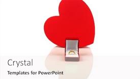  Presentation with valentines day - Slides consisting of engagement-ring-valentines-day-gift background and a sky blue colored foreground