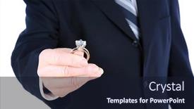  Presentation with ring diamond jewelry - Colorful PPT layouts enhanced with engagement-ring-wedding-ring-friendship backdrop and a wine colored foreground