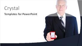  Presentation with ring diamond jewelry - Colorful theme enhanced with engagement-ring-wedding-ring-friendship backdrop and a white colored foreground