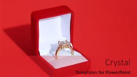  Presentation with wedding ring - Amazing theme having engagement-ring-wedding-ring-gold backdrop and a red colored foreground