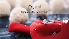  Presentation with community engagement - Colorful theme enhanced with engagement ring with red bow backdrop and a  colored foreground